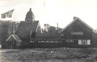 Rotterdam sjømannskirke fotografert på sin opprinnelige plassering, på slutten av 1920-tallet. Foto: Fra privat fotoalbum (Bolstad)