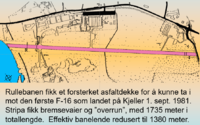 Rullebaneforlengelse 1981 for F16.