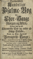 Søemænders aandelige Psalme-Bog til Chor-Sange Morgen og Aften, Saavel som og udi stormende Vejr og andre adskillige Tilfælde, samt og Søe-Fartens Betragtelse-Sange, København 1746, i digital utgåve på Nasjonalbiblioteket, https://www.nb.no/items/URN:NBN:no-nb_digibok_2018062928001