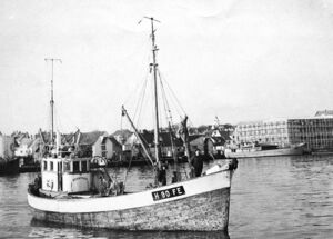 M/S «Norøysund» H-80-FE i Haugesund. Byggeår 1950, opprinneleg lengd 46,8 fot og motor 30 HK Wickman, vart forlengd i 1956 til 55,9 fot og ny motor 180 HK Caterpillar. Eigarar Malvin Olsen, Olai Olsen, Adolf og Einar Andreassen.