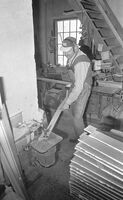 Skiproduksjon ved Gravdal Skifabrikk 1980