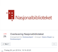 Nasjonalbiblioteket inviterte til overleveringsarrangement.