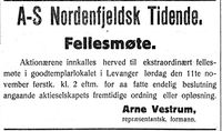 287. S Nordenfjeldsk Tidende i Nord-Trøndelag og Nordenfjeldsk Tidende 2. november 1922.jpg
