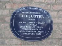 Sagveien 23D: Leif Justers fødested. 59.931409° N 10.755482° Ø