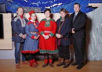 Plenumsledelsen 2017–2018. Plenumsleder Elisabeth Erke fra Arbeiderpartiet (Bargiidbellodat)