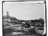 Ona fyrstasjon fotografert mellom 1880 og 1910. Foto: Marthinius Skøien