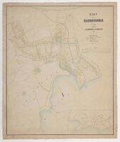 Kart fra 1881. Tegnet av Nicolay Solner Krum.