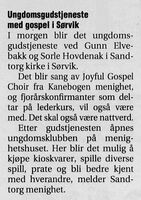 Harstad Tidende 28. november 2003.