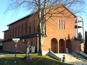 St. Olav kirke]], Tønsberg (1958). Foto: Stig Rune Pedersen