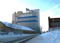 Østfoldkorns bygninger i Alvimveien, Sarpsborg Foto: Siri Johannessen (2009).