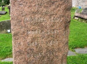 Sars familiegravminne Vår Frelsers gravlund.jpg