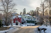 Parti fra den øverste delen av Sætreskogveien. Foto: Leif-Harald Ruud (2018)