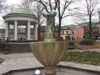 Statuen Satyren i Stoltenbergparken (1920). Foto: Stig Rune Pedersen