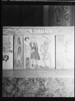 Maling på brudestolen. Ukjent fotograf, 1950/Nasjonalbiblioteket.