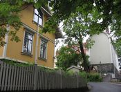 Motiv fra Schafteløkken, hvor alle tre hovedbygninger kan ses. Foto: Stig Rune Pedersen