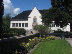 Schous plass 10: Deichmanske bibliotek, avd. Grünerløkka, oppført 1914. Foto: Stig Rune Pedersen