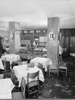 Fra restauranten. Foto: Leif Krohn Ørnelund/Oslo Museum (1956).