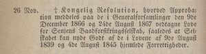 Senjens Baadforsikringsselskabs lover approbert 26.11.1867.jpg