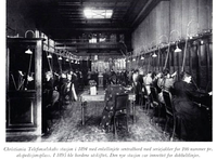 Sentralbord for Christiania Telefonselskab 1894.