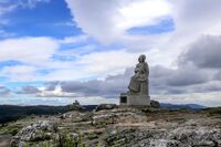 Madonnastatuen i Eggedal vestfjell har en meget spesiell historie. Foto: Leif-Harald Ruud (2025).