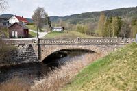 Saga bru over Siljanelva, bygget i 1922. Foto: Roy Olsen (2023).