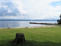 Sjøstrand fotografert i august 2021 (tatt fra motsatt side ift. forrige bilde). Foto: Stig Rune Pedersen