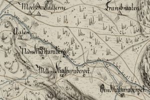 Skalfuruberget under Overud Kongsvinger 1781.jpg