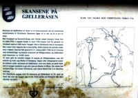 Skansene fra 1716 er fortsatt mulig å finne. De ligger på Gjelleråsen, rett ovenfor Lahaugmoen.