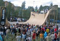 Skatebanen sto på Parkodden noen få år før og etter 2005.
