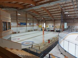 Curlingbanen i Skien ishall. Foto: Pål Giørtz (2022).