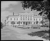 Skien rådhus. Foto: Jac Brun/Nasjonalbiblioteket (1959).