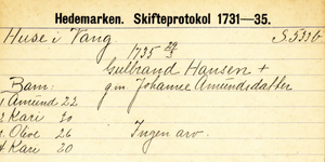 Skiftekort 1735-Gulbrand Hansen.png