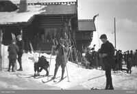 Skiløpere ved Frognerseteren.