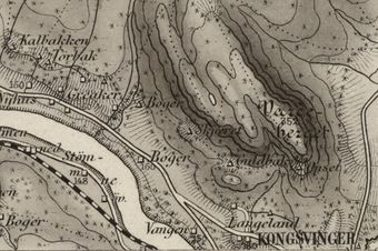 Skjæret under Vangen ytre Kongsvinger kart 1884.jpg