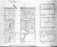 Seljaas stasjon. Trappeskjema. Arkitekt Ivar Næss