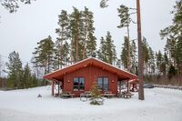 Skihytta på Asakmoen er et populært utgangspunkt for turer. Foto: Leif-Harald Ruud (2018).