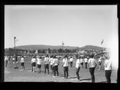 Skolebarnstevne. Foto: Narve Skarpmoen (1924).