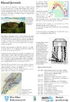 Hassel jernverk. Tavla er plassert ved restene av verkets masovn.