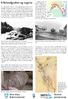 Ullelandgodset og sagbruksdriften. Tavla er plassert ved Pilterud på sørsiden av Bingselva.