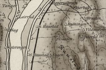 Skyåsen under Rustad nordre Kongsvinger kart 1884.jpg