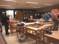 Sløydgruppa på Øyra skule Foto: Heidi Thöni Sletten