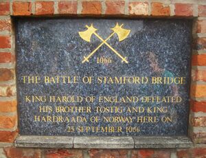 Slaget ved Stamford Bridge 1066 minneplate.jpg