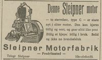 Annonse for motor av type C i 1929.