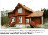 Slemdals stasjonsbygning ble flyttet til Vinterbro. Fotograf ukjent/Byantikvarens verneplan