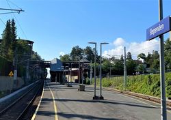 Motiv fra Slependen stasjon, august 2020. Foto: Stig Rune Pedersen