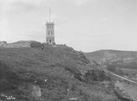 Slottsfjellet fotografert i 1907. Foto: Wilse