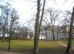 Slottsparken, fra 1838