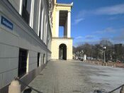 Slottsplassen i mars 2013. Foto: Stig Rune Pedersen