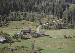 Snertingdal nordre under Sæter nordre 1962.jpg