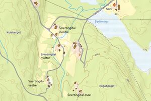 Snertingdal under Sæter Kongsvinger kart 2022.jpg